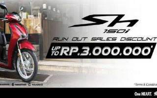 SH150i ế hàng, Honda Indonesia mạnh tay giảm giá