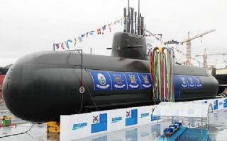 Hàn Quốc hạ thủy tàu ngầm 3.000 tấn tự đóng đầu tiên