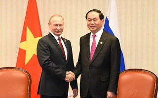 Tổng thống Nga Putin gửi điện chia buồn Chủ tịch nước Trần Đại Quang từ trần