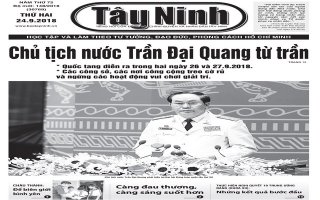 Điểm báo in Tây Ninh ngày 24.9.2018