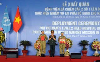 Lực lượng gìn giữ hòa bình Việt Nam 'rắn rỏi' lên đường đi làm nhiệm vụ