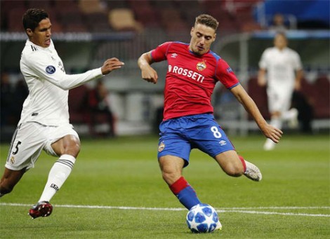 Real Madrid thua CSKA Moskva tại Champions League