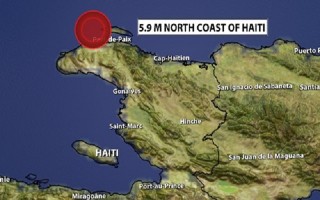 Động đất 5,9 độ ở Haiti, ít nhất một người chết