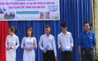 Tân Biên: Tuyên truyền phòng, chống tác hại của thuốc lá, rượu bia trong học đường