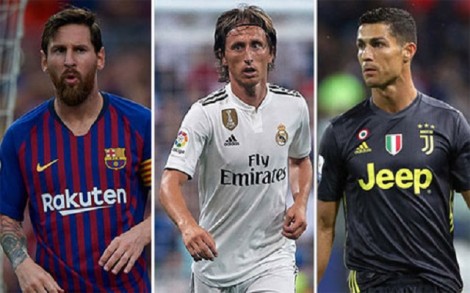 Modric, Ronaldo, Messi cùng vào đề cử Quả Bóng Vàng