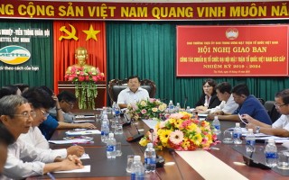 Giao ban trực tuyến về công tác chuẩn bị Đại hội MTTQ Việt Nam các cấp, nhiệm kỳ 2019 – 2024
