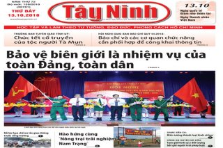 Điểm báo in Tây Ninh ngày 13.10.2018