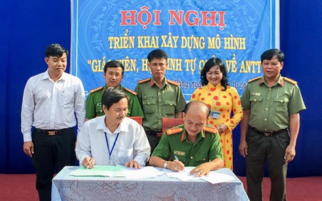 Trảng Bàng: Ra mắt mô hình “Giáo viên, học sinh tự quản về an ninh trật tự”