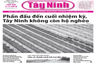 Điểm báo in Tây Ninh ngày 05.11.2018