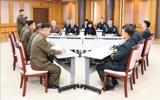 Hai miền Triều Tiên tiếp tục thúc đẩy giải giáp tại Khu vực an ninh chung
