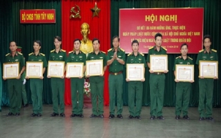 Bộ CHQS Tây Ninh sơ kết 5 năm Ngày pháp luật Việt Nam