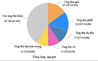 Mỗi ngày hơn 450 người Việt phát hiện bị ung thư