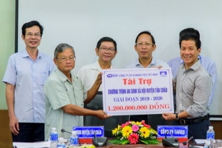 TAFICO tài trợ trên 3,7 tỷ đồng cho công tác an sinh xã hội tại Tân Châu