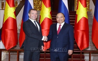 Thủ tướng Nguyễn Xuân Phúc hội đàm với Thủ tướng LB Nga Dmitry Medvedev