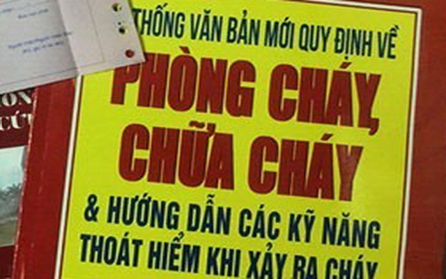 Cảnh giác nạn lừa đảo bán sách, tài liệu hướng dẫn về PCCC