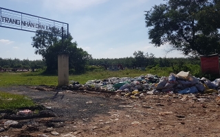 Bãi rác tự phát gây ô nhiễm môi trường