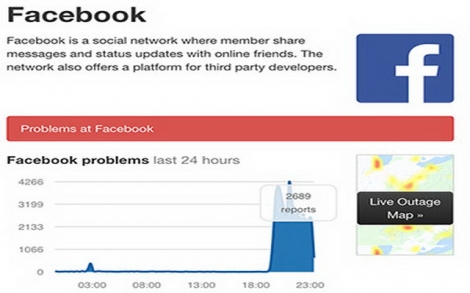 Facebook và Instagram cùng gặp sự cố ở nhiều nơi trên thế giới