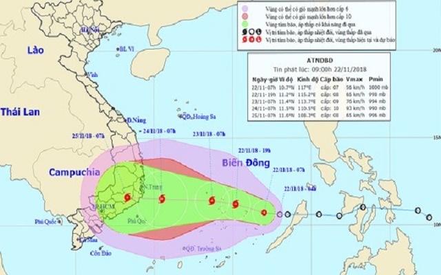 Bão xuống quá sâu, miền Nam rung rinh trước bão