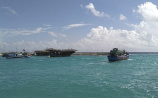 Ngư dân tránh trú bão số 9 tại Âu tàu đảo Sinh Tồn đã ra khơi đánh bắt hải sản
