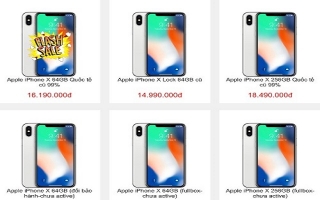 iPhone X qua sử dụng tràn về Việt Nam, giá xuống 16 triệu đồng