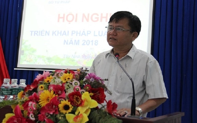 Tây Ninh: Tổ chức hội nghị triển khai pháp luật lần 2.2018