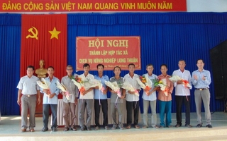 Thành lập HTX dịch vụ nông nghiệp Long Thuận