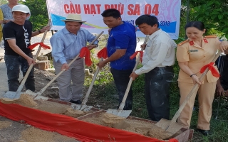 Khởi công xây dựng cầu giao thông nông thôn tại xã Phước Chỉ