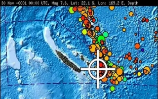 Động đất 7,6 độ Richter ở Thái Bình Dương, khả năng gây sóng thần New Caledonia