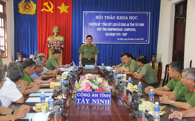 Hội thảo Tổng kết lịch sử Công an Tây Ninh giúp tỉnh Kampong Cham giai đoạn 1979-1989