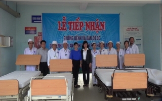 Trung tâm Y tế Dương Minh Châu tiếp nhận các phương tiện y tế