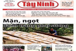 Điểm báo in Tây Ninh ngày 15.12.2018