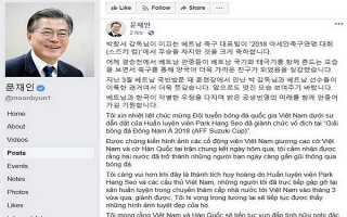Tổng thống Hàn Quốc chúc mừng thầy trò HLV Park Hang-seo