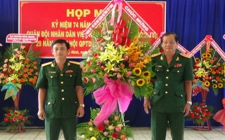 TP.Tây Ninh: Họp mặt kỷ niệm Ngày thành lập QĐND Việt Nam