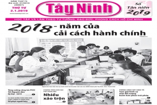 Điểm báo in Tây Ninh ngày 02.01.2019