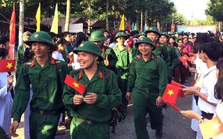 Châu Thành: Chốt quân số giao nhận quân nhân nhập ngũ