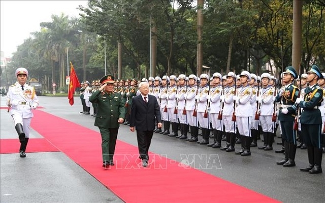 Tổng Bí thư, Chủ tịch nước Nguyễn Phú Trọng dự Hội nghị Quân chính toàn quân năm 2018