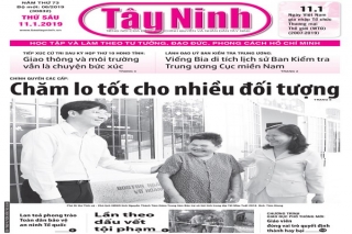 Điểm báo in Tây Ninh ngày 11.01.2019