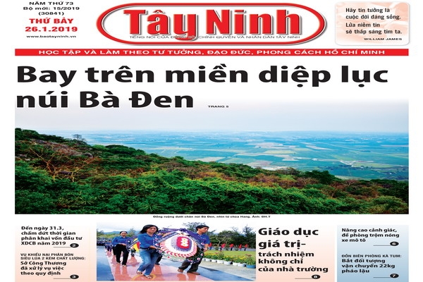 Điểm báo in Tây Ninh ngày 26.01.2019