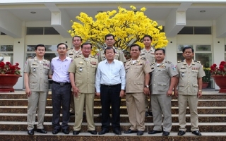 Tổng cục Công an Hoàng gia Campuchia chúc tết UBND tỉnh Tây Ninh