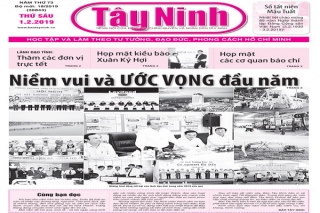 Điểm báo in Tây Ninh ngày 01.02.2019