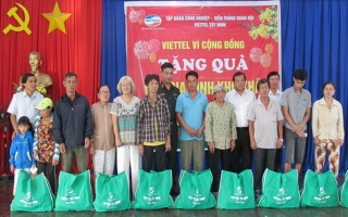 Trên 4 tỷ đồng chăm lo Tết cho người dân TP.Tây Ninh