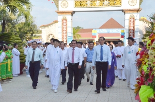 Lãnh đạo tỉnh tham dự Đại lễ Vía Đức Chí Tôn của Hội Thánh Cao Đài Tây Ninh