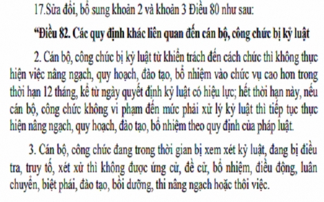 Đề xuất xử lý kỷ luật cán bộ nghỉ hưu có sai phạm trong thời gian công tác