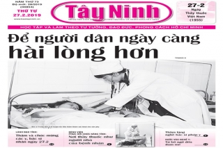 Điểm báo in Tây Ninh ngày 27.02.2019