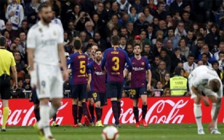 Barca vượt Real về số trận thắng ở El Clasico