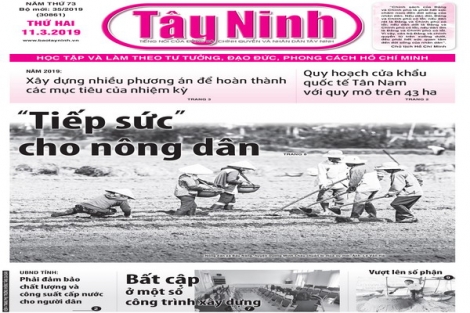 Điểm báo in Tây Ninh ngày 11.03.2019