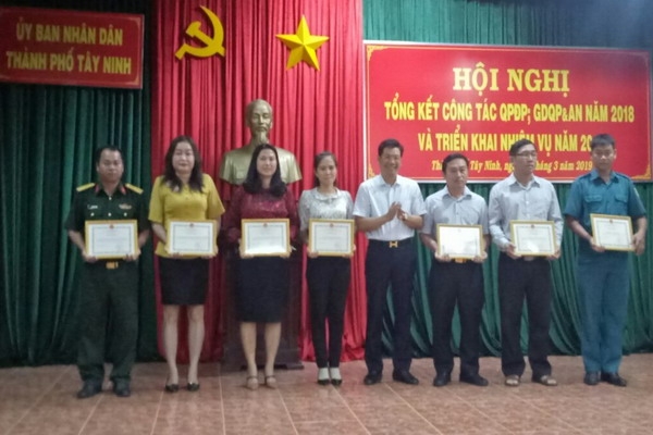 TP.Tây Ninh tổng kết công tác quốc phòng địa phương năm 2018