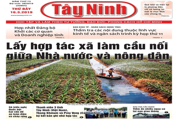 Điểm báo in Tây Ninh ngày 16.03.2019