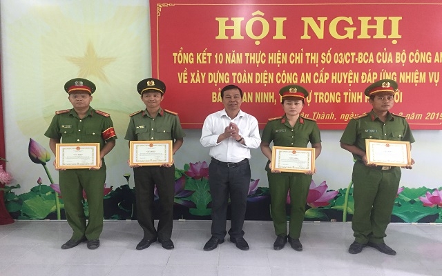 Châu Thành:Tổng kết 10 năm thực hiện Chỉ thị 03 của Bộ Công an