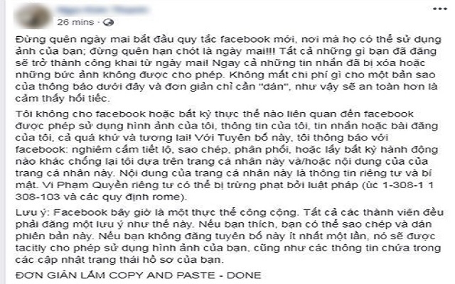 Trò lừa 'công khai ảnh riêng tư' xuất hiện trên Facebook